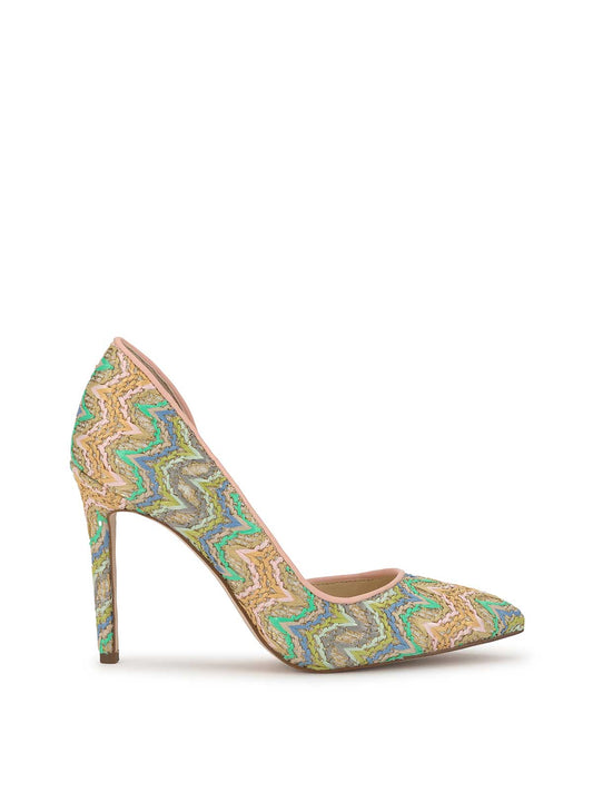 Prizma D'Orsay Pump in Raffia Chevron
