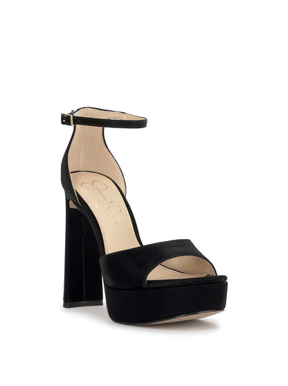Telxia Ankle Strap Platform Sandal in Black