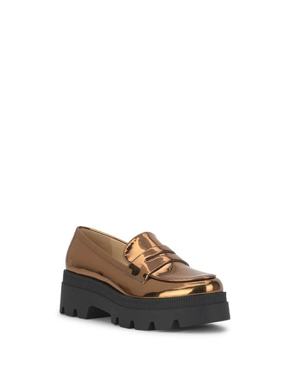Ullinia Lug Platform Loafer in Bronze