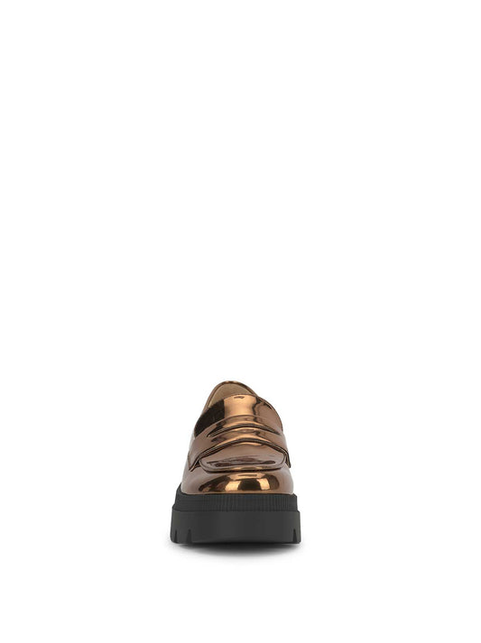 Ullinia Lug Platform Loafer in Bronze
