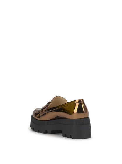 Ullinia Lug Platform Loafer in Bronze