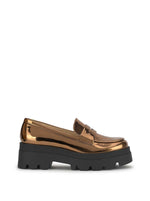 Ullinia Lug Platform Loafer in Bronze