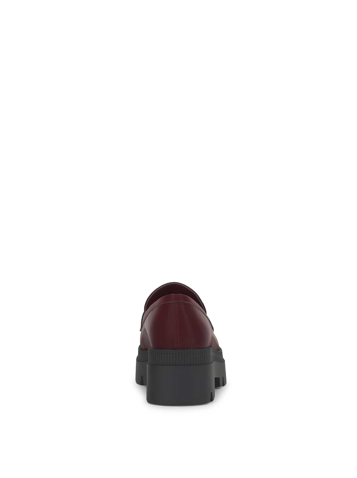 Ullinia Lug Platform Loafer in Dark Cherry