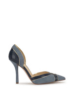 Vuley High Heel in Ash Blue & Dark Knight