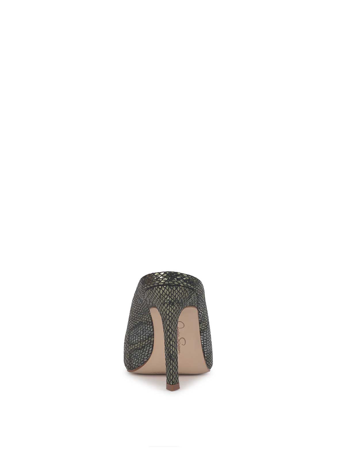 Wilix High Heel Mule in Sapphire Snake