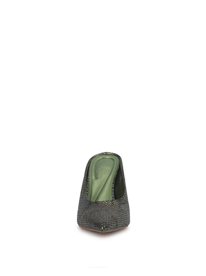 Wilix High Heel Mule in Sapphire Snake