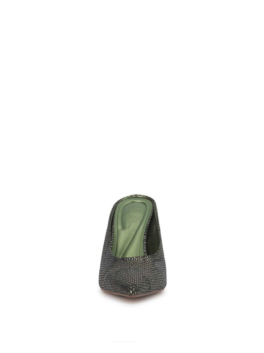 Wilix High Heel Mule in Sapphire Snake