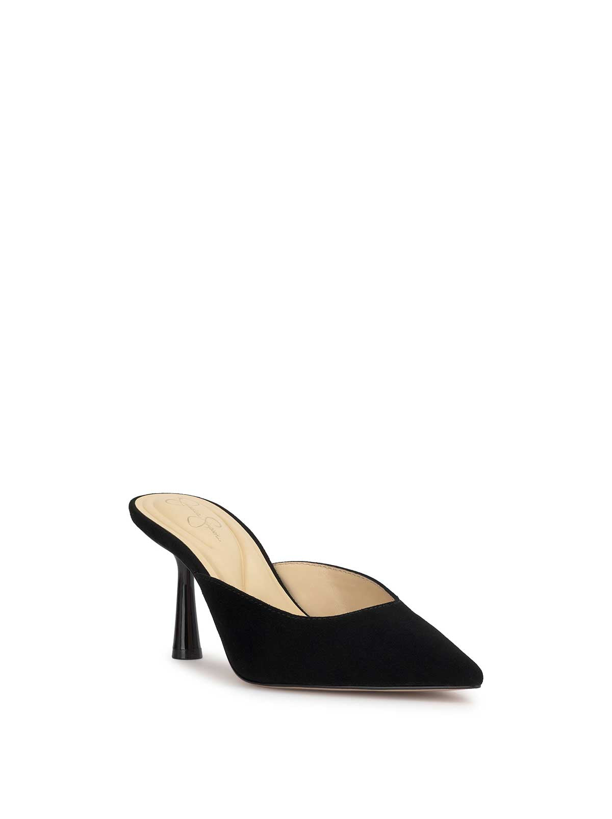 Xia Pointed-Toe Mule in Black