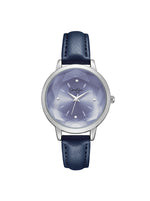 Faceted Glass Watch in Navy
