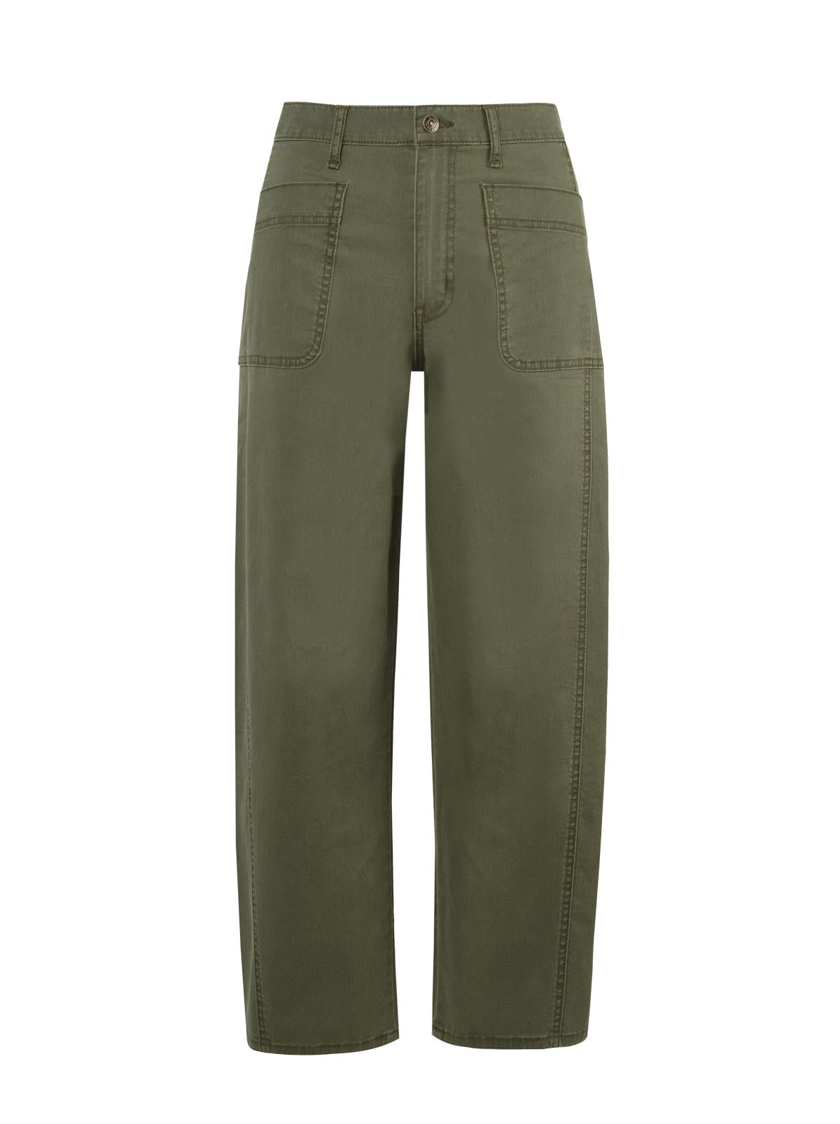 Relaxed Barrel Jeans in Forest Night