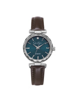 Circle Case Watch in Dark Brown
