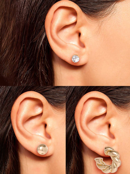 Classic Gold Earring Set