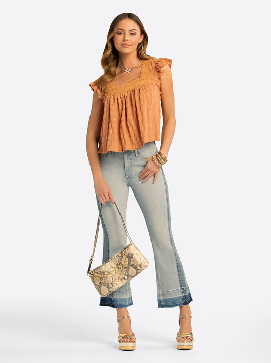 Jessica Simpson 2.0 Grayson Shoulder Bag in Soft Ivory