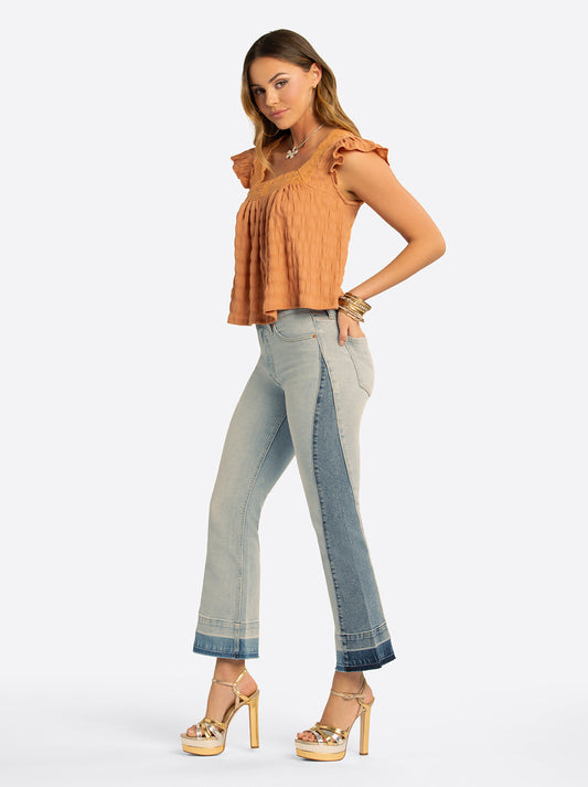 JS Jessica Simpson Plano Ankle Flare Jean in Edgewater