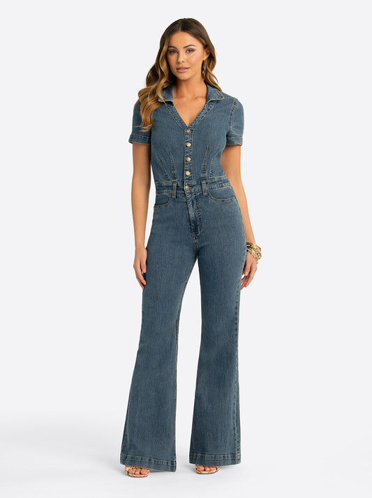 JS Jessica Simpson Lyra Jumpsuit in Reflector