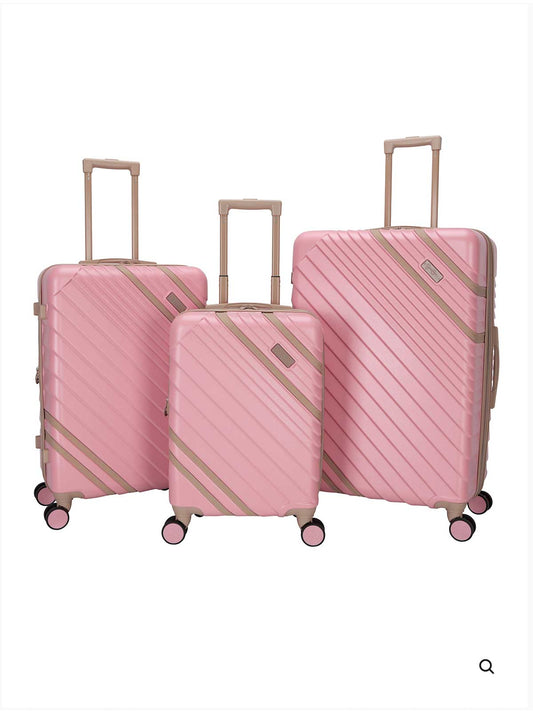 Lorelai Luggage Collection in Quartz Pink