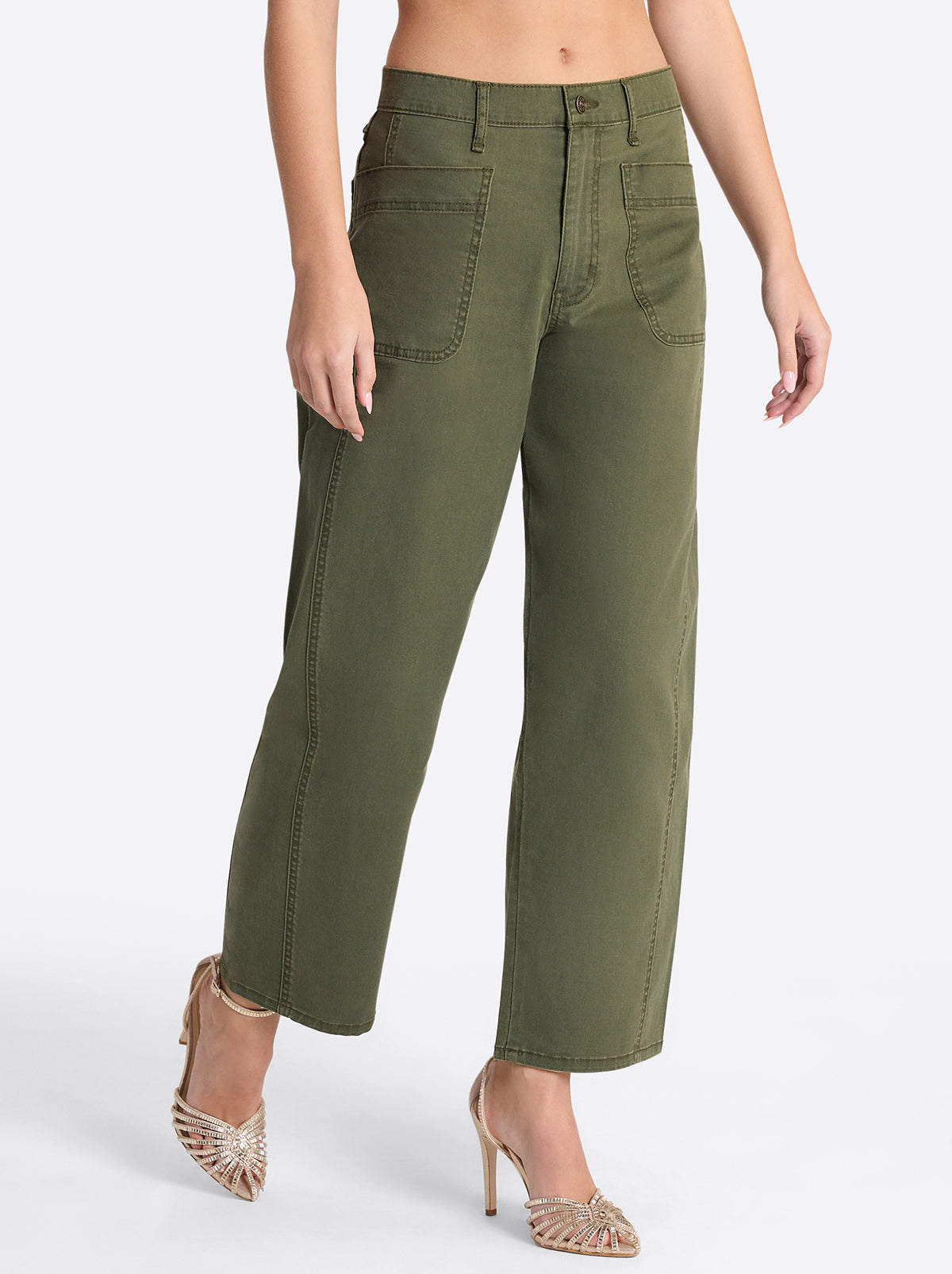 Relaxed Barrel Jeans in Forest Night