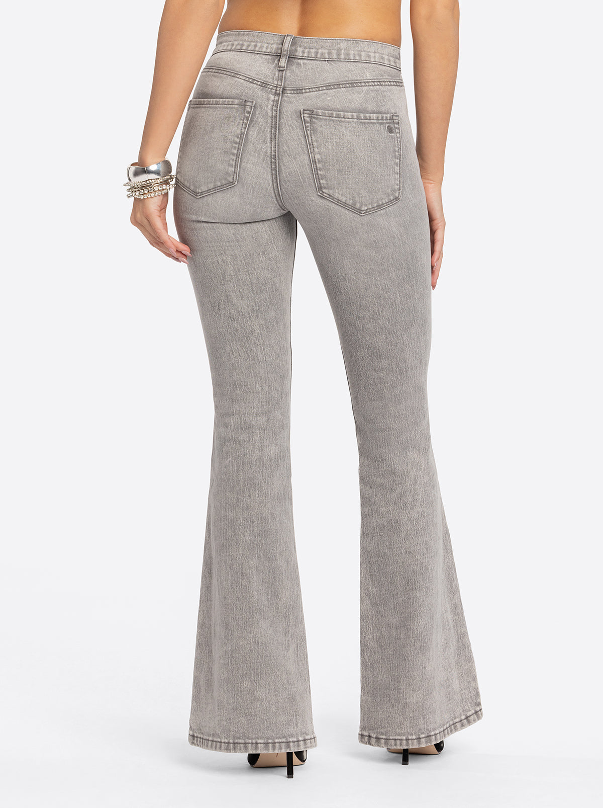 Jessica Simpson 2.0 Stevie Flare Jeans in Grey