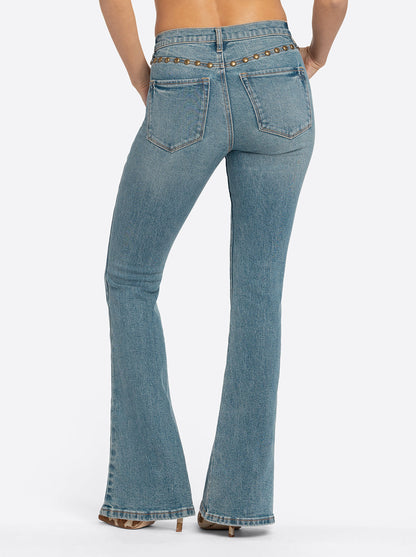 Jessica Simpson 2.0 Stevie Flare Jeans in Poppy