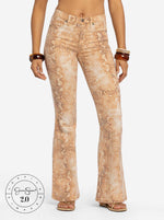 Jessica Simpson 2.0 Stevie Flare Jeans in Snake