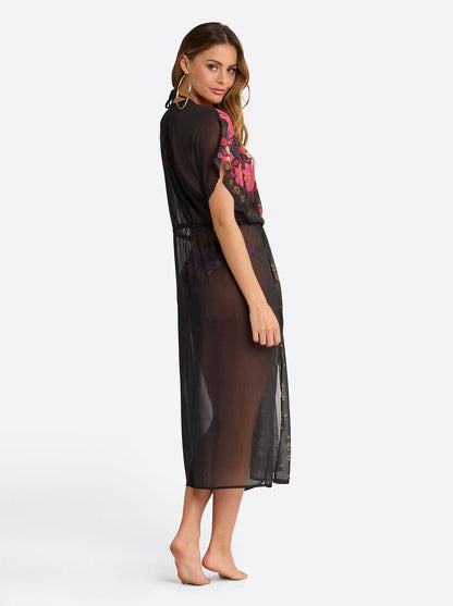Long  Dress Cover Up in Swipe Right