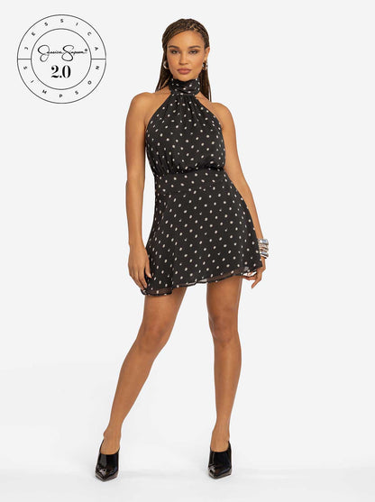 Jessica Simpson 2.0 Valerie Halter Dress in Polka Dot