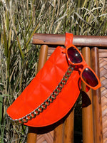 Vintage Oval Sunglasses in Orange